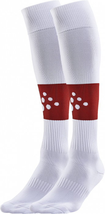 Craft - Døvania Football Sock - Blanc & rouge